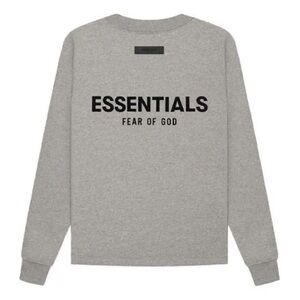 Fear of God Essentials Gray Crewneck Sweater